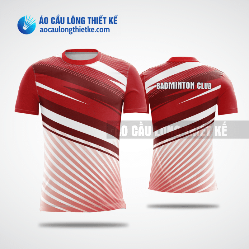 Mẫu áo cầu lông thiết kế chính hãng Bà Rịa Vũng Tàu màu đỏ ACLTK223