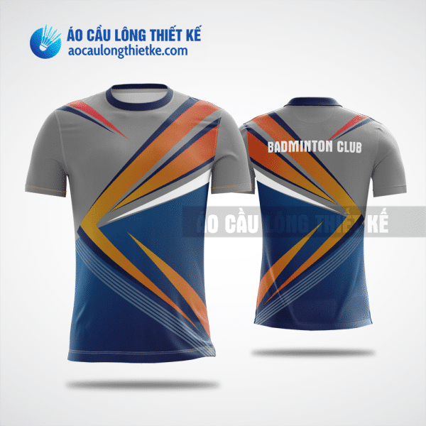 Mẫu áo cầu lông thiết kế chính hãng Hà Nội màu xanh ACLTK242