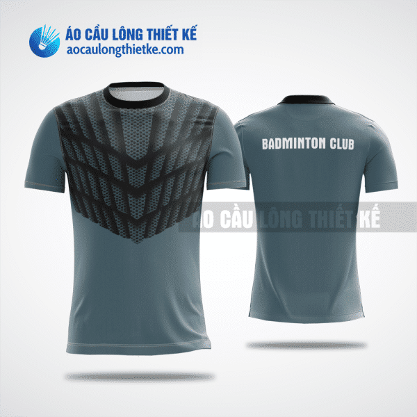 Mẫu áo cầu lông thiết kế chính hãng Ninh Thuận màu xám ACLTK259