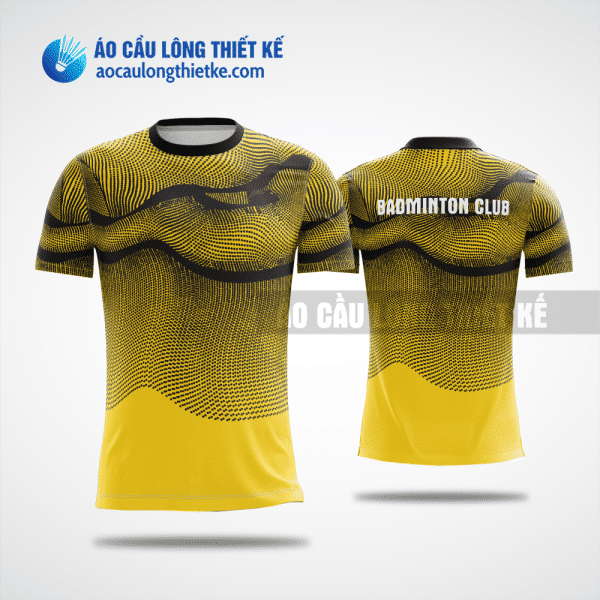 Mẫu áo cầu lông thiết kế chính hãng Quảng Bình màu vàng ACLTK262