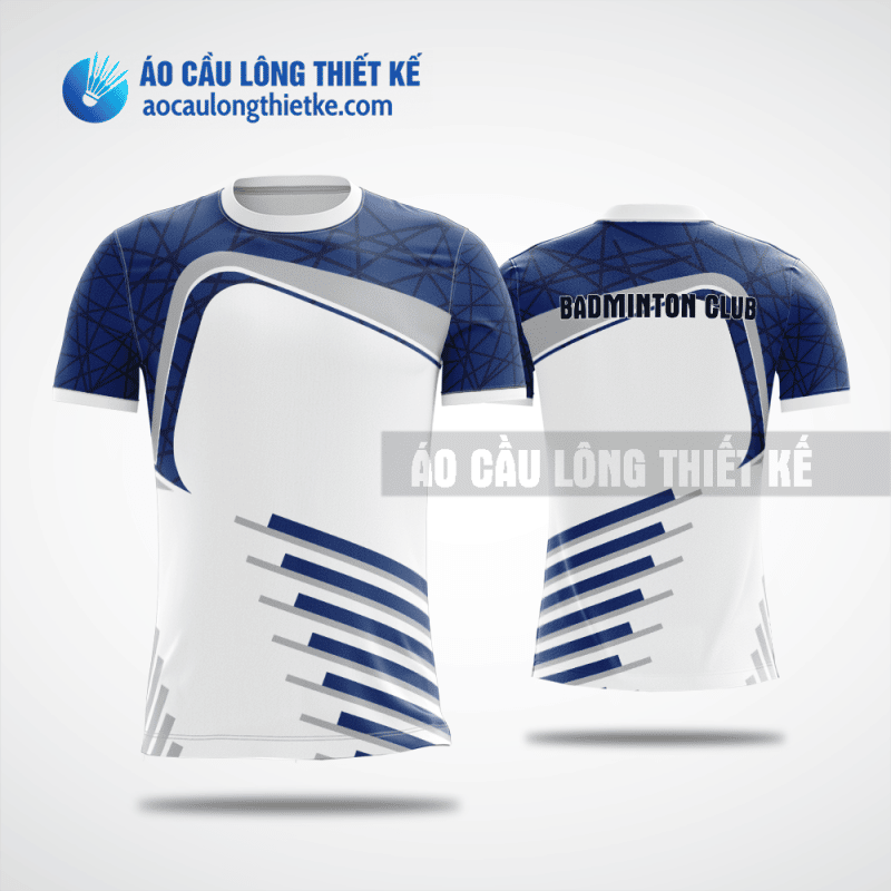 Mẫu áo cầu lông thiết kế chính hãng quận Bắc Từ Liêm màu xanh dương ACLTK307