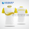 Mẫu áo cầu lông thiết kế chính hãng quận Bình Thạnh màu vàng ACLTK294