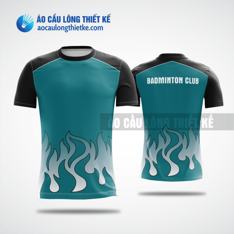 Mẫu áo cầu lông thiết kế giá rẻ Bắc Ninh màu xanh ngọc ACLTK116