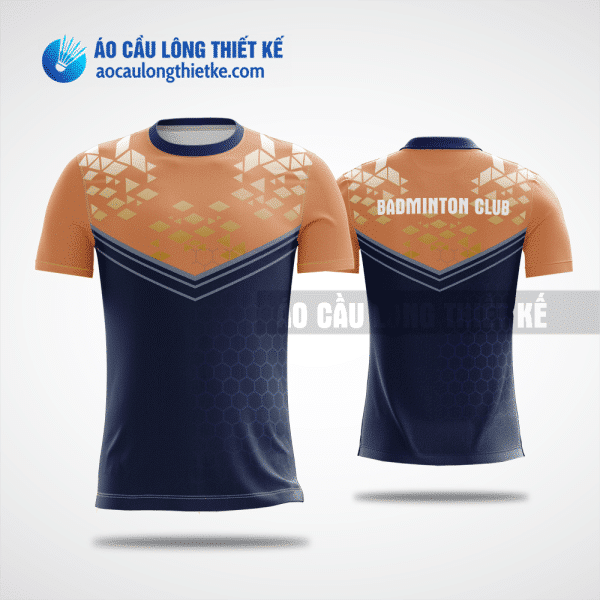 Mẫu áo cầu lông thiết kế giá rẻ huyện Thanh Trì màu cam ACLTK220