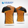 Mẫu áo cầu lông thiết kế tại huyện Gia Lâm màu cam ACLTK98