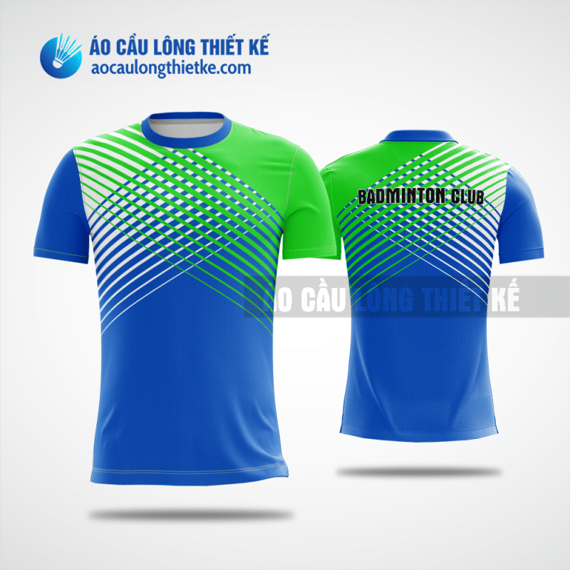 Mẫu áo cầu lông thiết kế tại quận Bình Tân màu xanh dương ACLTK74