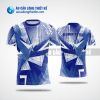 Mẫu áo giải cầu lông CLB Trường Đại học Lao động Xã hội màu xanh biển tự thiết kế ACLTK393