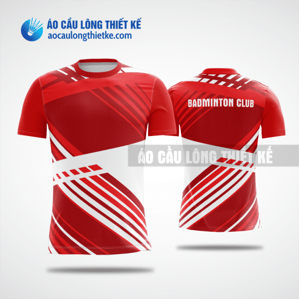 Mẫu áo badminton CLB Học viện Tòa án màu đỏ thiết kế chất lượng ACLTK431