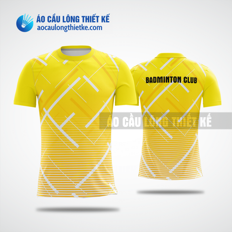 Mẫu đặt áo cầu lông CLB Trường Đại học Đại Nam màu vàng thiết kế chất lượng ACLTK443