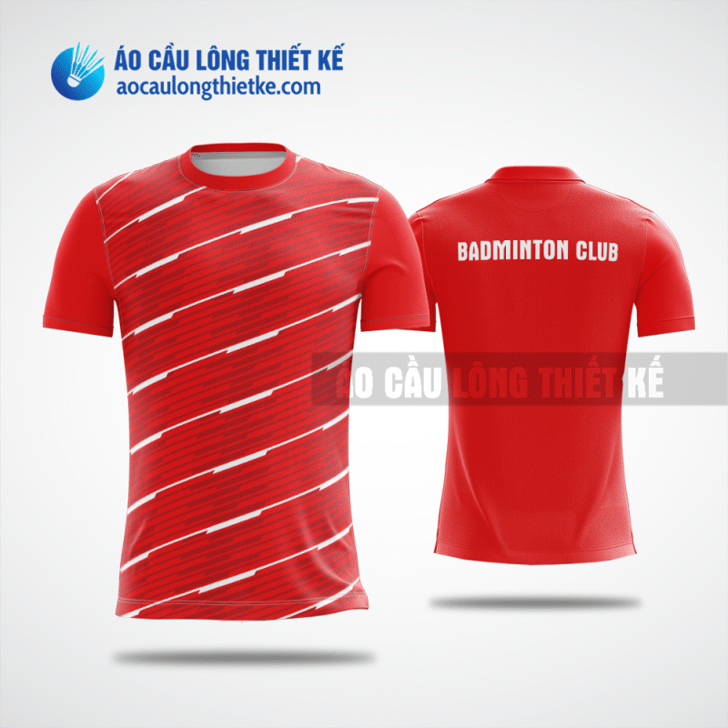 Mẫu áo badminton CLB Ba Đình màu đỏ thiết kế nữ ACLTK496