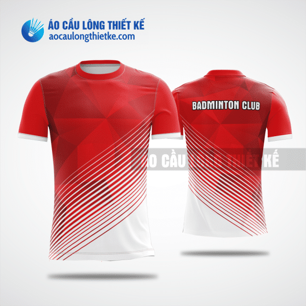 Mẫu áo badminton CLB Bắc Mê màu đỏ thiết kế chính hãng ACLTK509