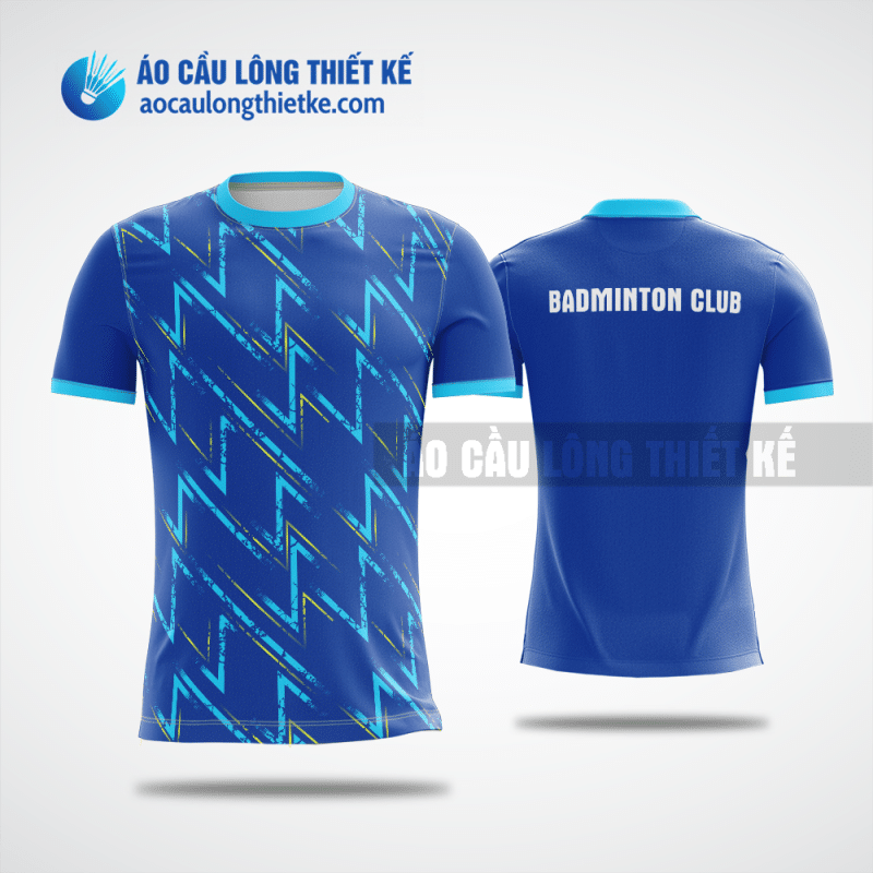 Mẫu áo giải cầu lông CLB Bắc Ninh màu xanh biển thiết kế đẹp ACLTK510