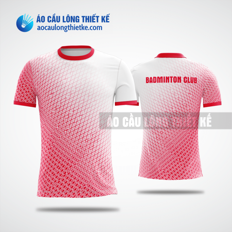 Mẫu áo thun cầu lông CLB Bắc Từ Liêm màu đỏ thiết kế chất lượng ACLTK515