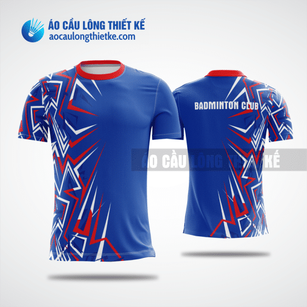 Mẫu áo badminton CLB Đăk Tô màu xanh dương thiết kế tốt nhất ACLTK639