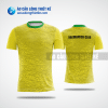 Mẫu áo badminton CLB Đông Hải màu vàng thiết kế nữ ACLTK665