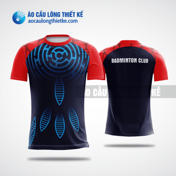 Mẫu áo badminton CLB Ea Súp màu xanh tím than thiết kế đẹp ACLTK691