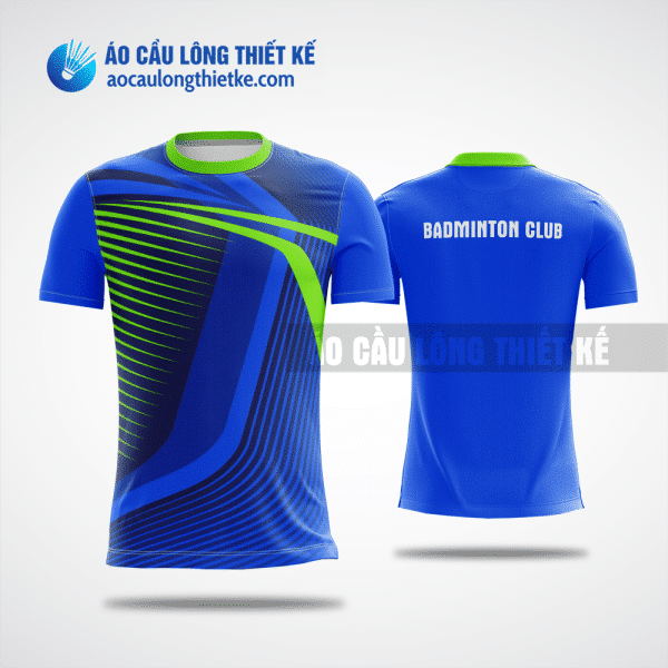 Mẫu áo badminton CLB Hà Trung màu xanh dương thiết kế độc ACLTK717