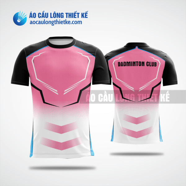 Mẫu áo badminton CLB Kbang màu hồng thiết kế chất lượng ACLTK769