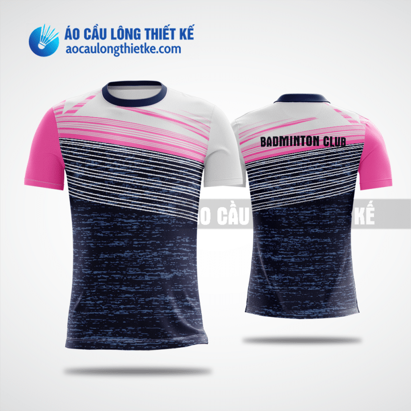 Mẫu áo badminton CLB Lâm Hà màu hồng thiết kế tốt nhất ACLTK808