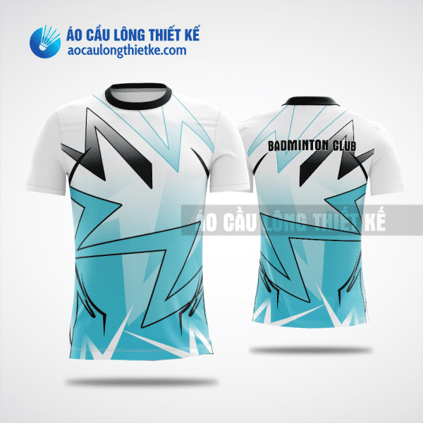 Mẫu áo badminton CLB Lộc Ninh màu xanh lơ thiết kế tốt nhất ACLTK821