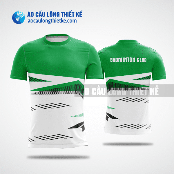 Mẫu áo badminton CLB Nam Đông màu xanh lá thiết kế đẹp ACLTK873