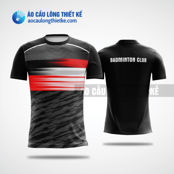 Mẫu áo badminton CLB Nghi Sơn màu đen thiết kế độc ACLTK886
