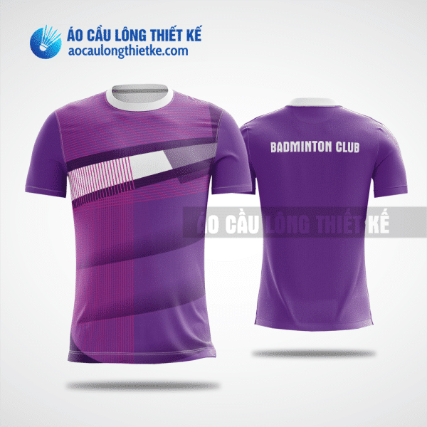 Mẫu áo badminton CLB Sông Hinh màu tím thiết kế đẹp ACLTK994