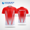 Mẫu áo thi đấu cầu lông CLB Cam Ranh màu đỏ thiết kế nam ACLTK567