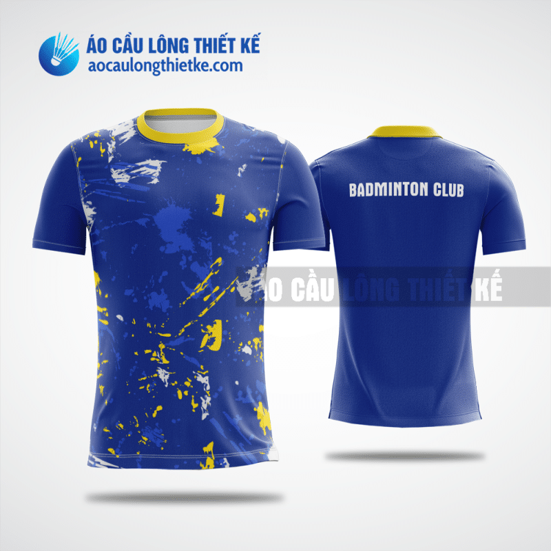 Mẫu áo thi đấu cầu lông CLB Đồng Xoài màu xanh biển thiết kế giá rẻ ACLTK674