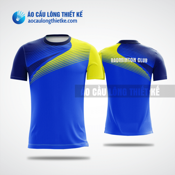 Mẫu áo thi đấu cầu lông CLB Na Rì màu xanh dương thiết kế tốt nhất ACLTK869