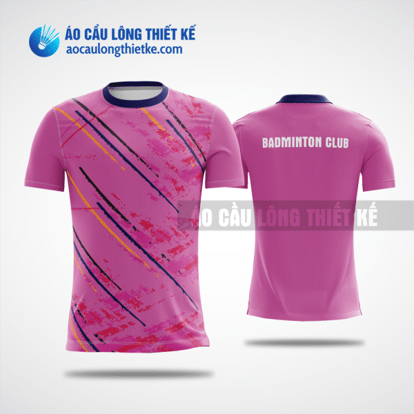 Mẫu áo thi đấu cầu lông CLB Ninh Kiều màu hồng thiết kế chính hãng ACLTK908