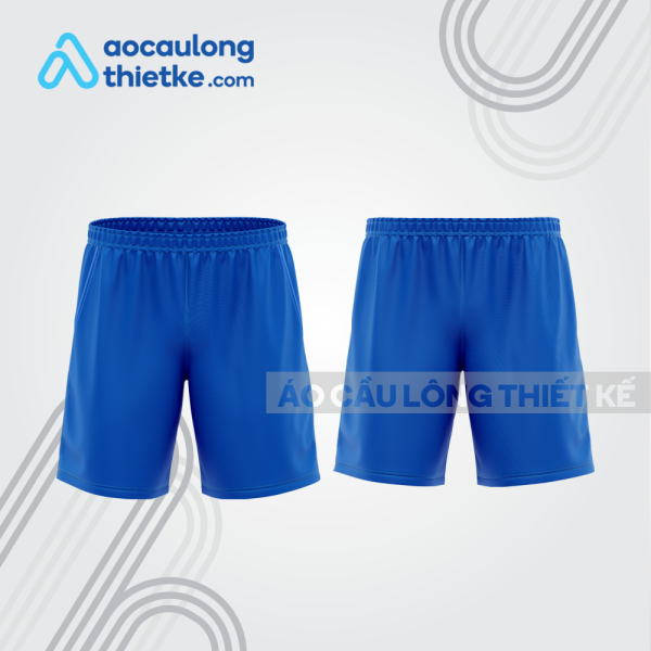 Mẫu quần cầu lông thiết kế có túi màu xanh bích clq10
